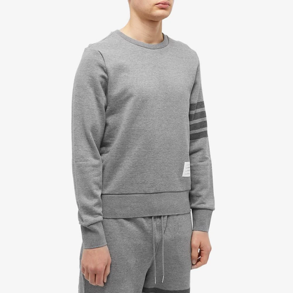 商品Thom Browne|Thom Browne 4 Bar Tonal Crew Sweat,价格¥2775,第2张图片详细描述