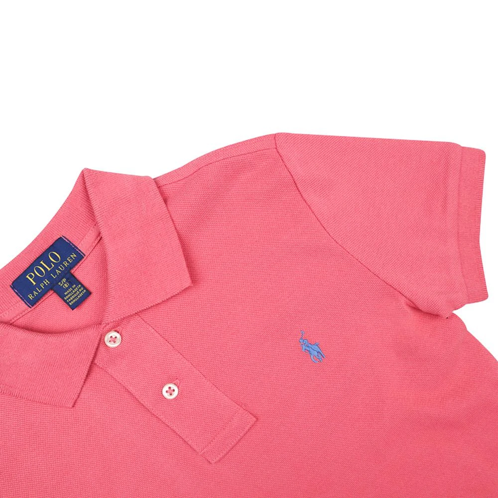 商品Ralph Lauren|Salmon Red Slim Fit Short Sleeve Polo Shirt,价格¥217,第2张图片详细描述
