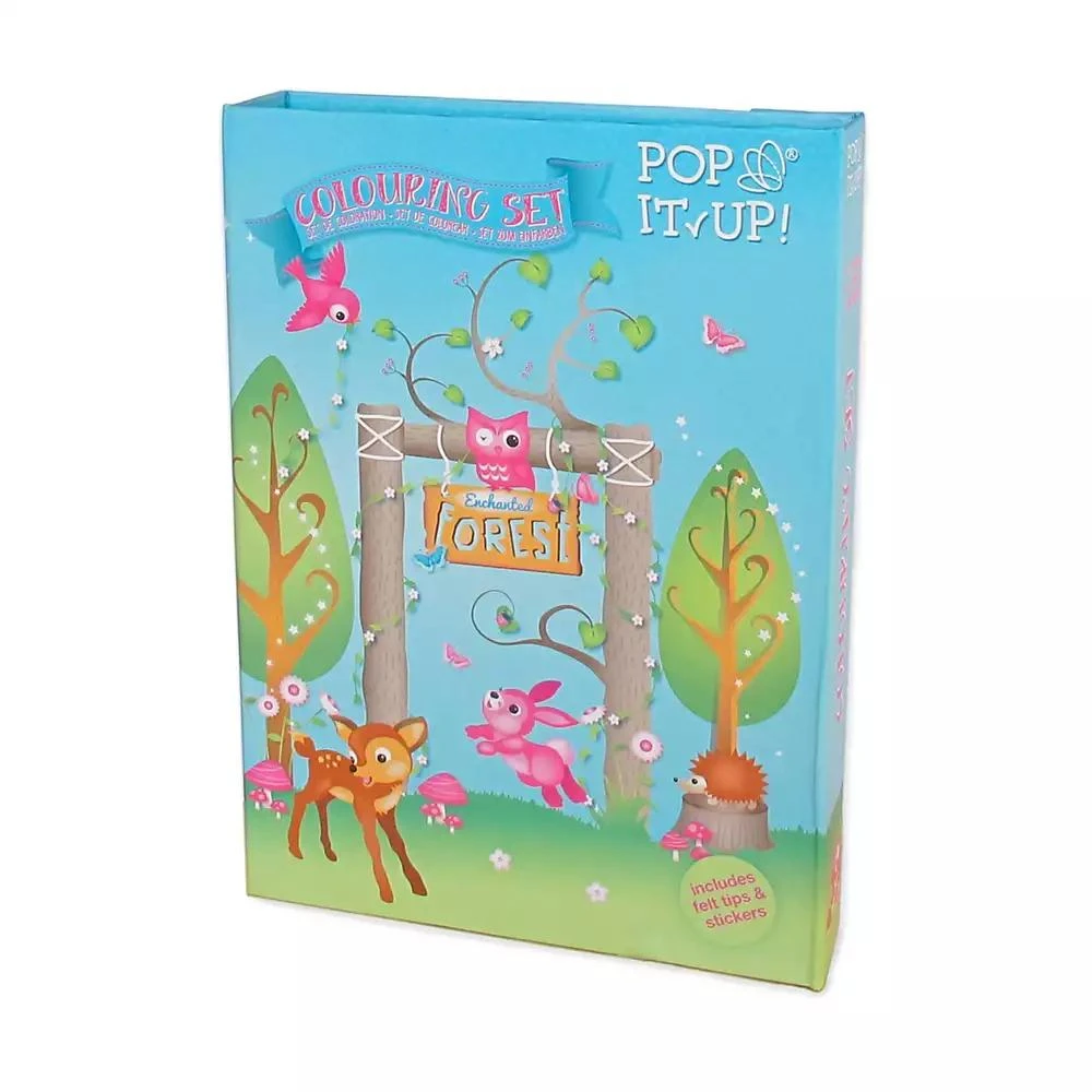 Pop It Up Enchanted Forest Combo Set Play Box With Play Mat And Coloring Set 商品