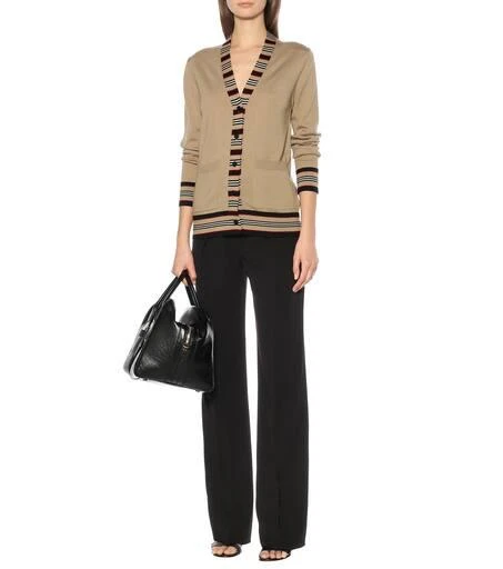 商品Burberry|Icon Stripe wool cardigan,价格¥4723,第2张图片详细描述