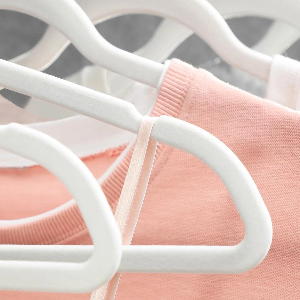 商品BreeBe|Pack of 50 White Non Slip Coat Hangers,价格¥564,第4张图片详细描述