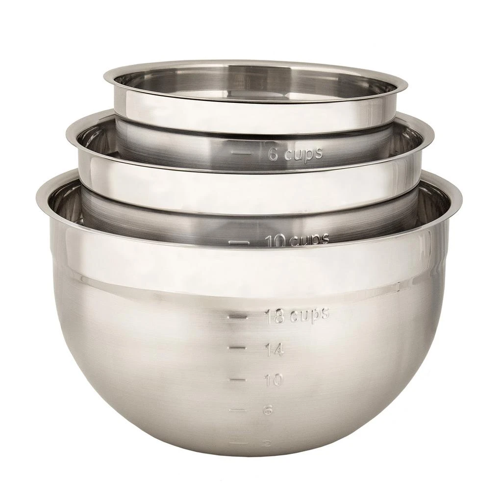 Cuisipro Cuisipro Stainless Steel Mixing Bowl 3 Piece Set 2
