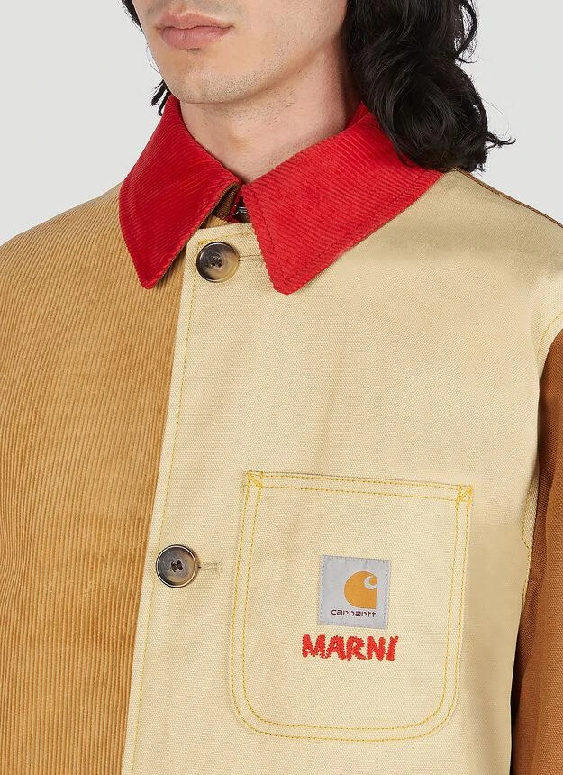 商品Marni|Colour Block Panel Coat in Brown,价格¥6692,第5张图片详细描述