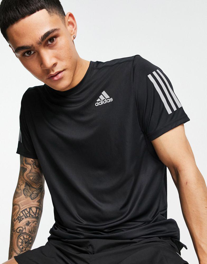 adidas Running Own The Run t-shirt in black商品第3张图片规格展示