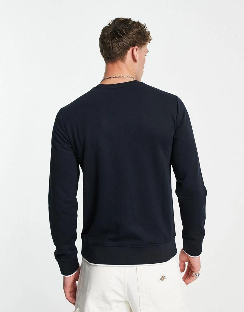 商品Armani Exchange|Armani Exchange circle logo crew neck sweat in navy,价格¥667,第2张图片详细描述