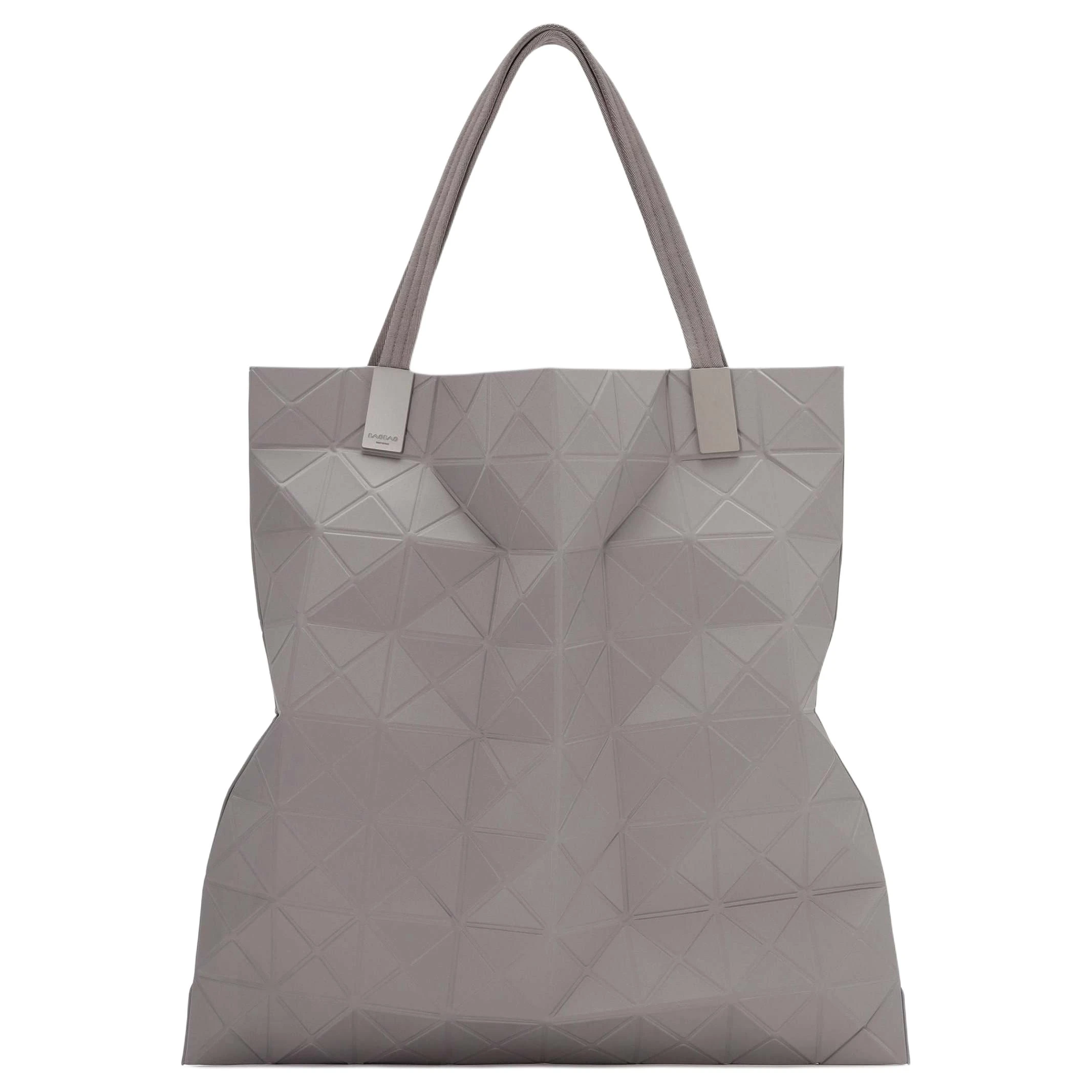 商品[国内直发] Issey Miyake|三宅一生 TRACK 十月限定 品牌经典三角形珠片 聚酯纤维 托特包Tote包购物袋单肩手提包 大号 女款 灰色,价格¥5105,第1张图片