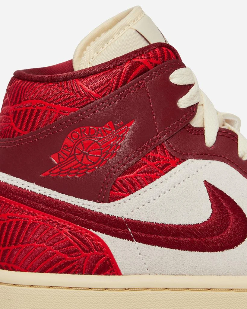WMNS Air Jordan 1 Mid SE 'Tiki Leaf' Sneakers Team Red 商品