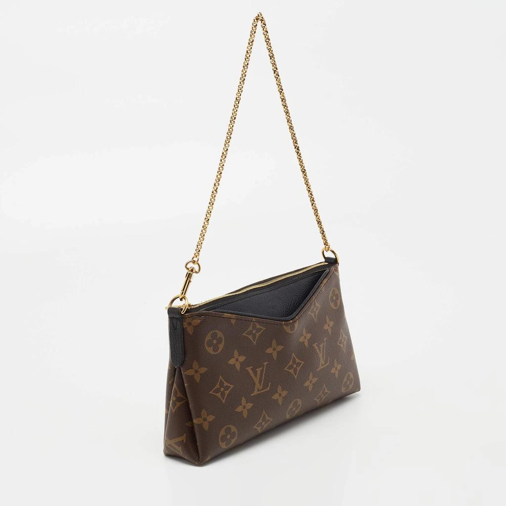 商品[二手商品] Louis Vuitton|Louis Vuitton Black Monogram Canvas Pallas Chain Clutch,价格¥9783,第3张图片详细描述