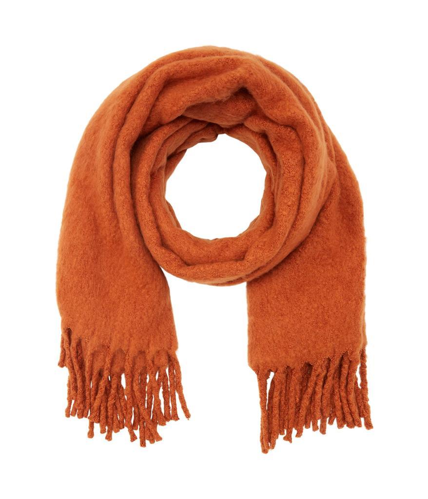 商品Madewell|Textured Solid with Contrasting Fringe Scarf,价格¥229,第4张图片详细描述