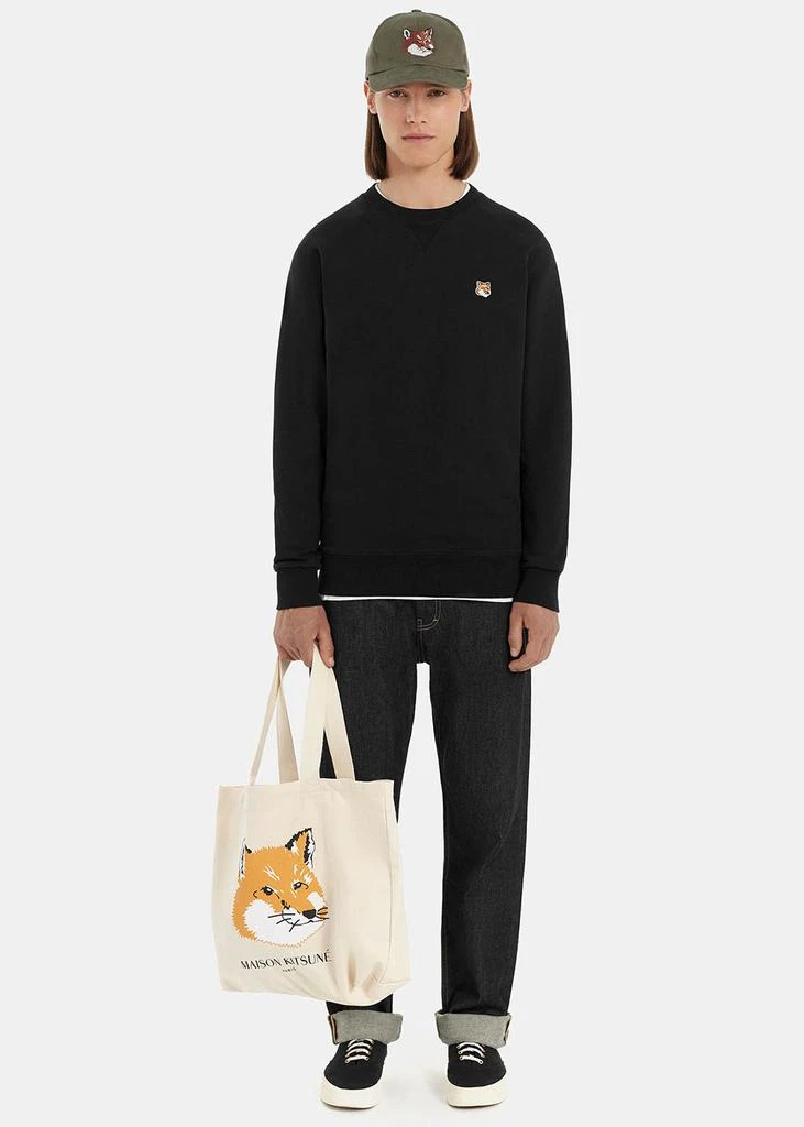 商品Maison Kitsune|MAISON KITSUNE Black Fox Head Patch Classic Sweatshirt,价格¥1350,第4张图片详细描述