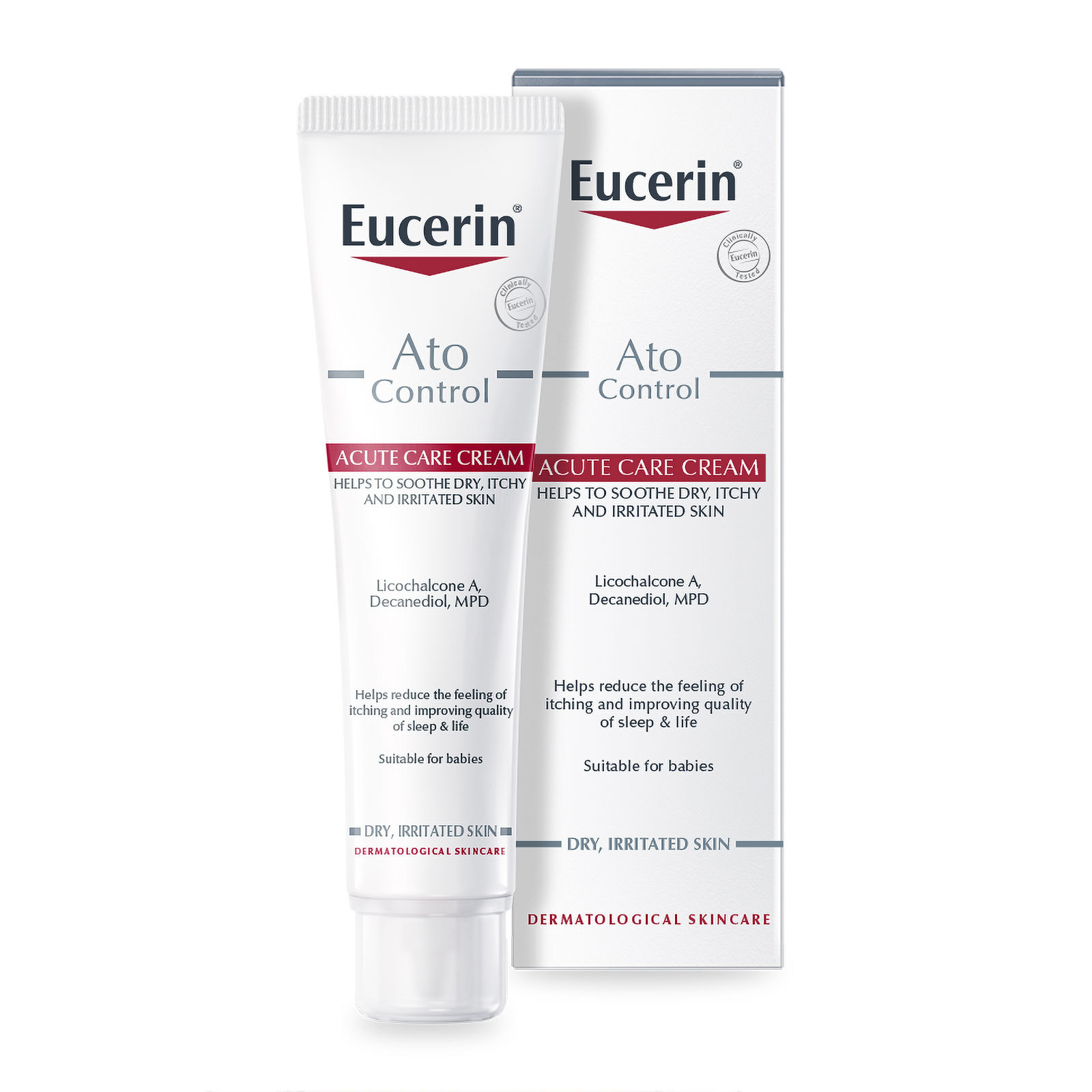 商品Eucerin|Eucerin 优色林 湿疹过敏深层舒爽霜 40ml 婴幼儿适用,价格¥126,第1张图片