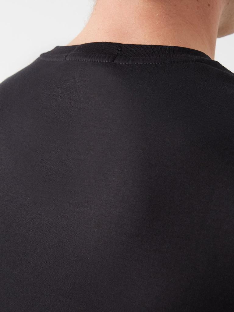 Custom slim-fit logo-embroidered cotton T-shirt商品第4张图片规格展示