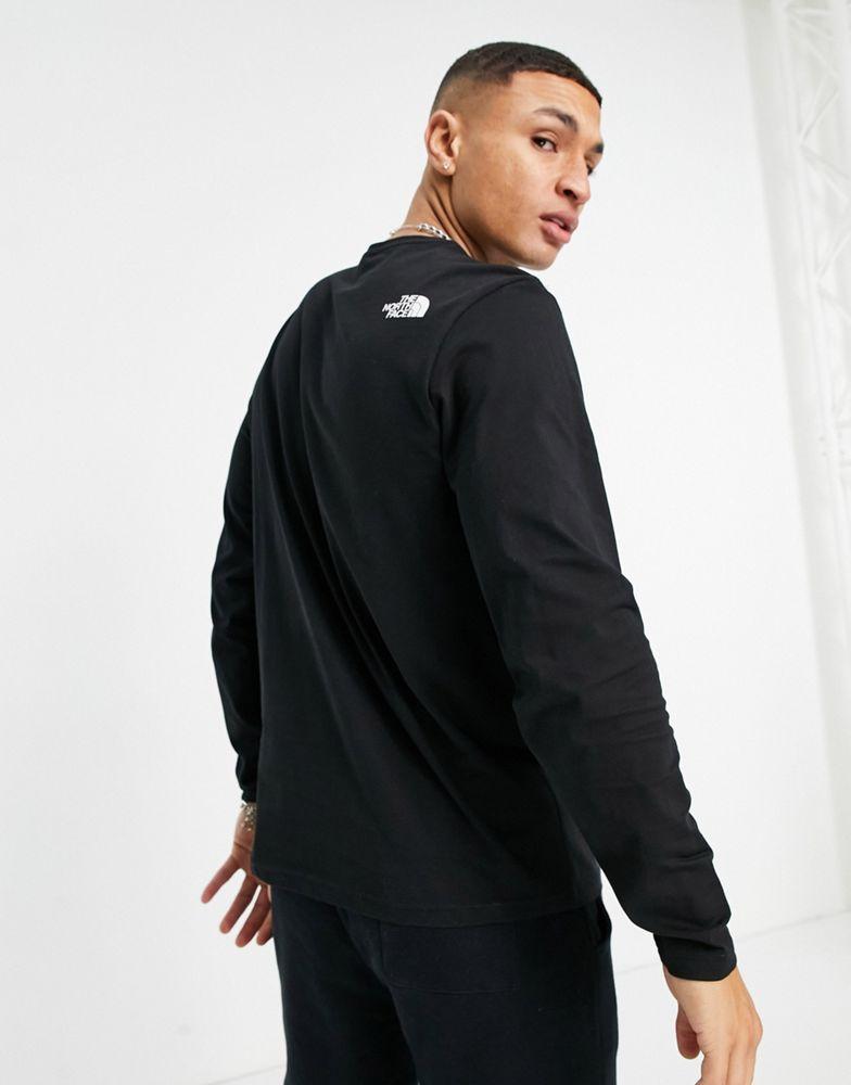 The North Face Standard logo long sleeve t-shirt in black商品第2张图片规格展示