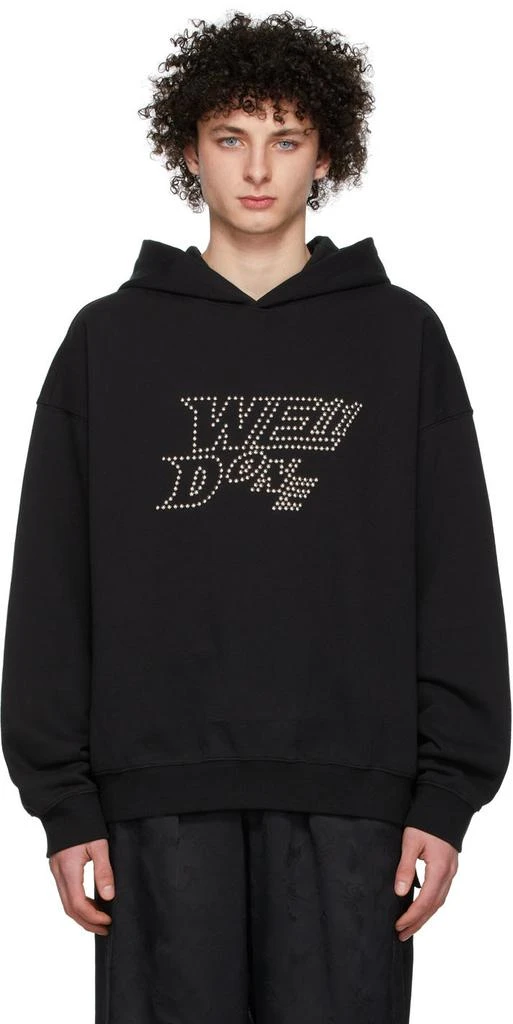 商品We11done|Black French Terry Hoodie,价格¥1731,第1张图片