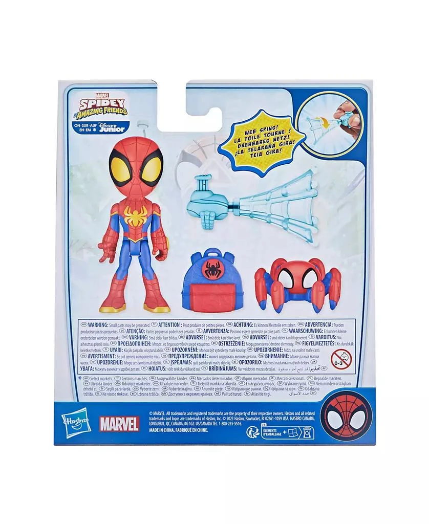 商品Spidey and His Amazing Friends|Marvel Web-Spinners, Spidey Action Figure with Accessories, Web-Spinning Accessory,价格¥68,第5张图片详细描述
