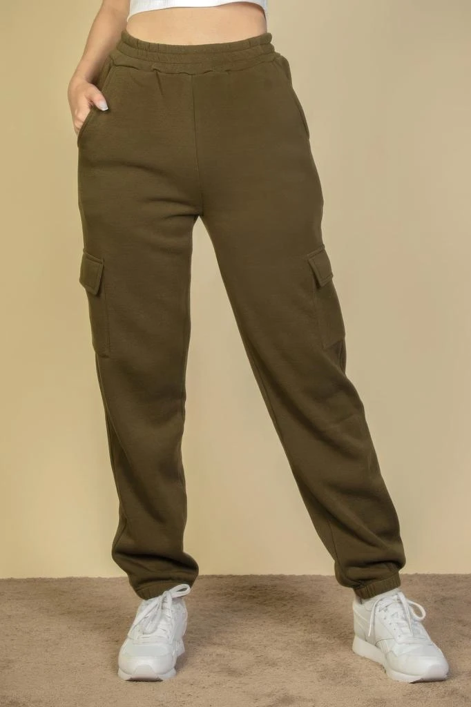 商品FASHNZFAB|Women's Side Pocket Drawstring Waist Sweatpants,价格¥226,第1张图片