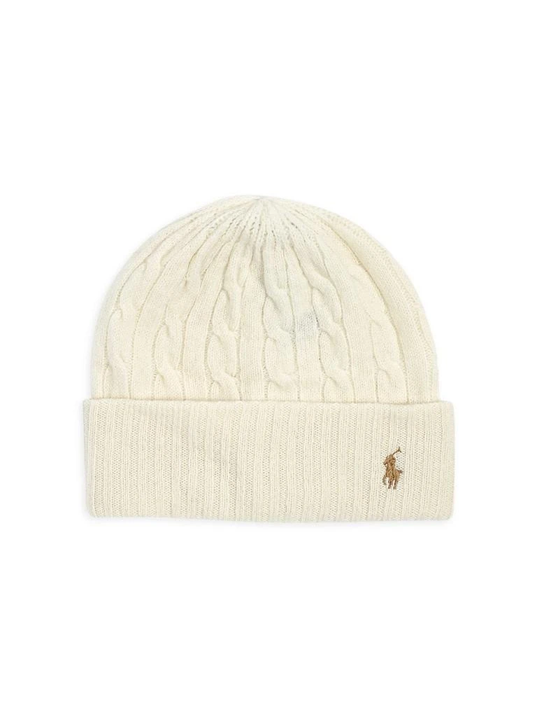 商品Ralph Lauren|Wool & Cashmere Classic Cable Cuff Hat,价格¥515,第1张图片