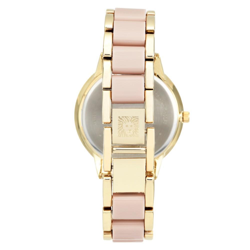 商品Anne Klein|Women's Gold-Tone Blush Link Bracelet Watch 37mm,价格¥286,第4张图片详细描述