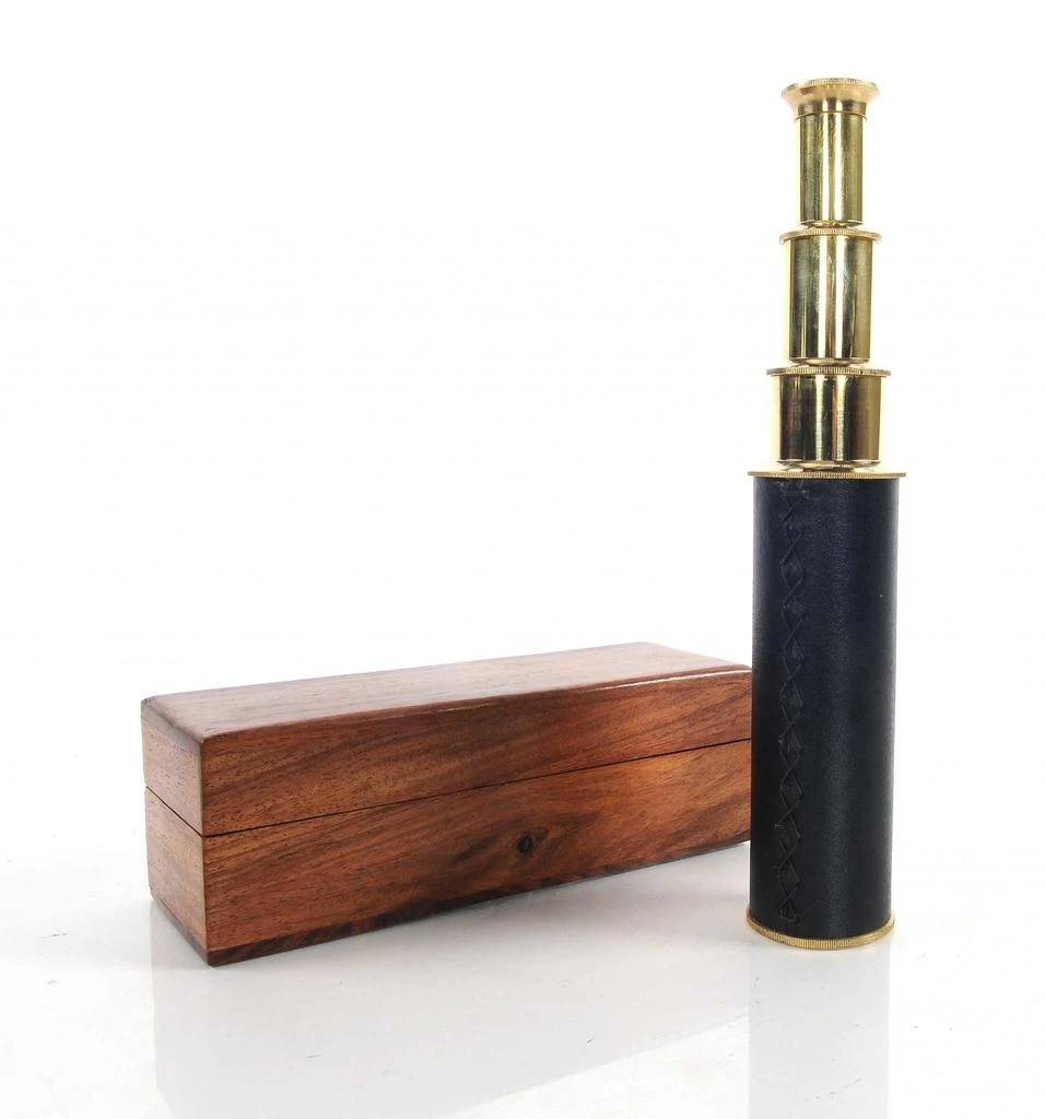 商品Homezia|1.5" X 15" X 1.5" Handheld Telescope In Wood Box,价格¥790,第5张图片详细描述