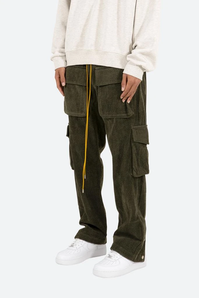商品MNML|Corduroy Snap II Cargo Pants - Olive,价格¥473,第3张图片详细描述