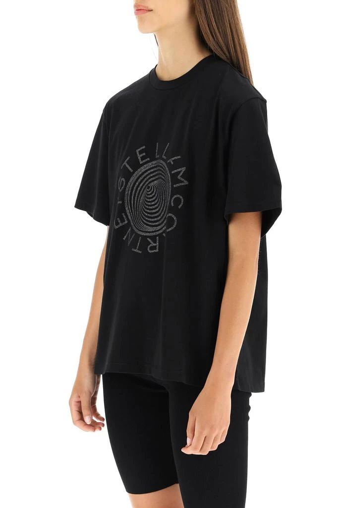 商品Stella McCartney|Stella mccartney glitter optical print t-shirt,价格¥1284,第4张图片详细描述