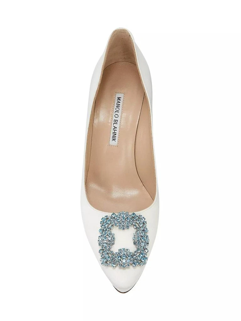 商品Manolo Blahnik|Hangisi 70MM Embellished Satin Pumps,价格¥8539,第5张图片详细描述