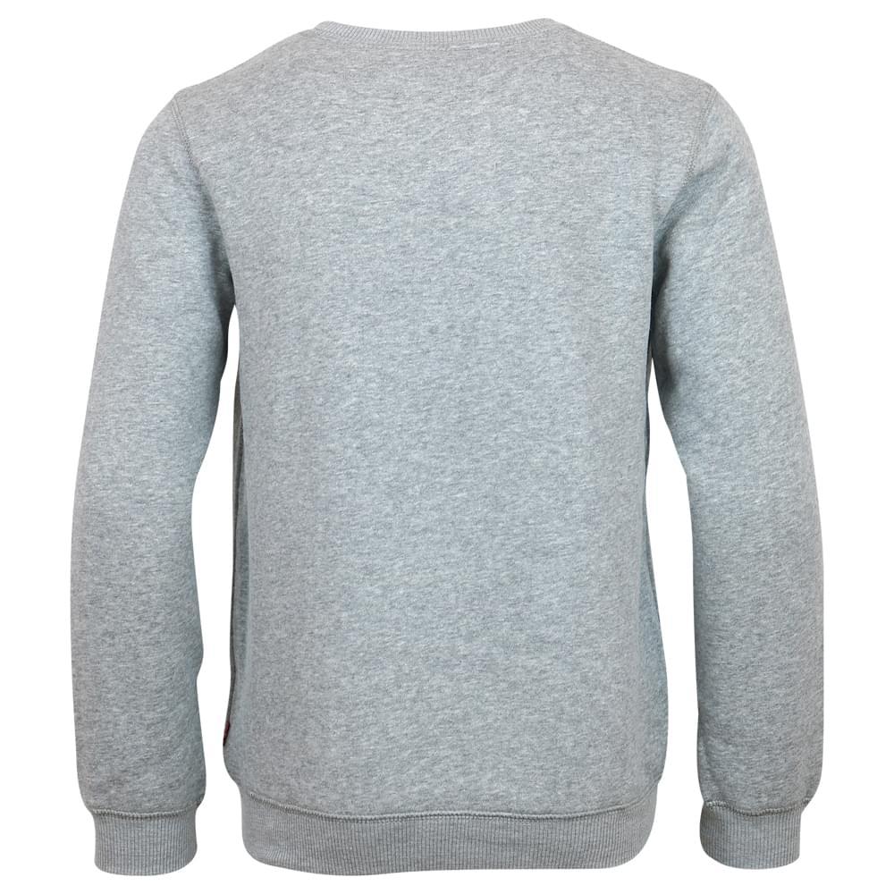 Grey & Red Logo Cotton Sweatshirt商品第3张图片规格展示