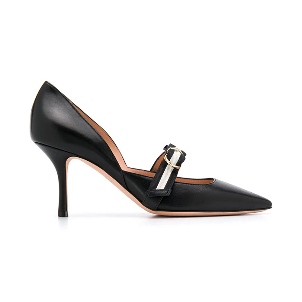 BALLY 女士黑色皮革高跟鞋 6228134 商品