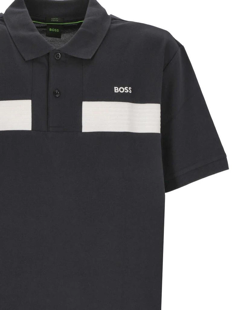 商品Hugo Boss|Hugo Boss Logo-Embroidered Short-Sleeved Polo Shirt,价格¥520,第3张图片详细描述