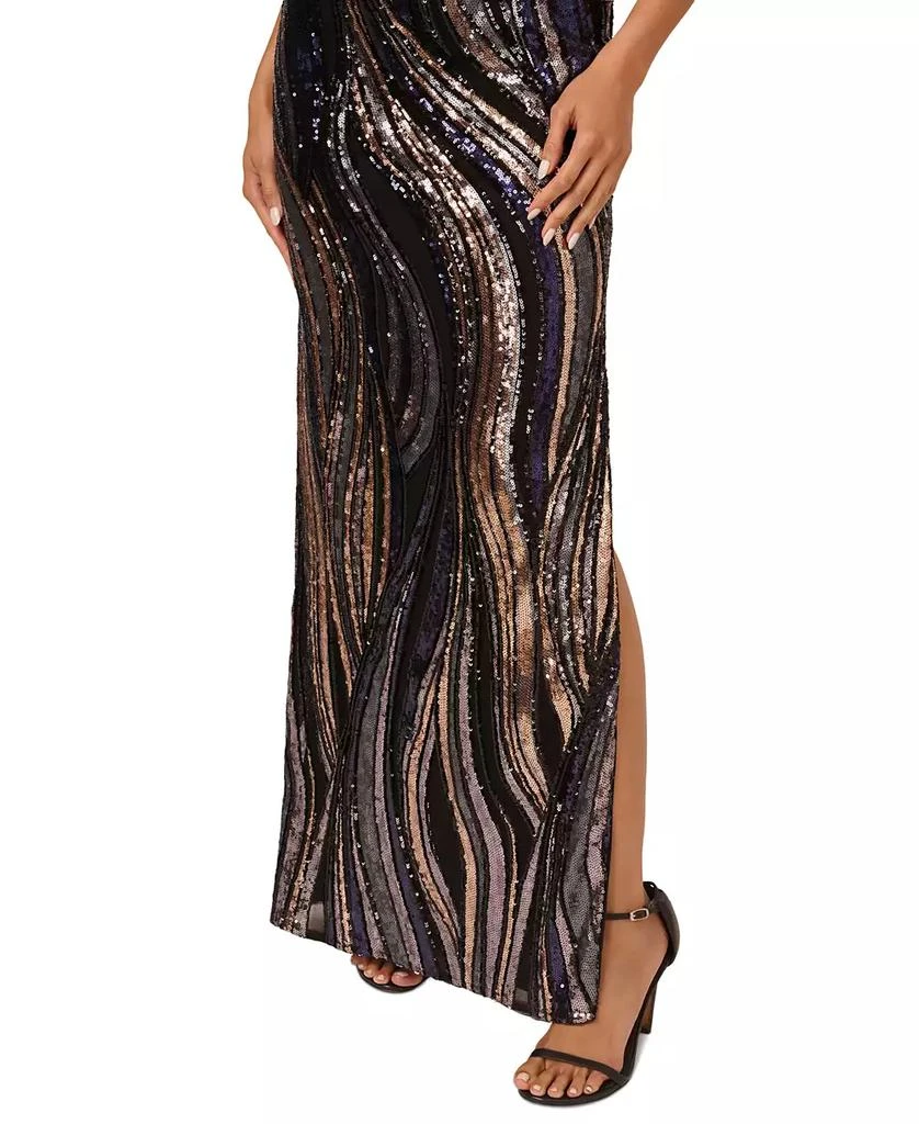 商品Adrianna Papell|Women's Sequined One-Shoulder Gown,价格¥1863,第3张图片详细描述