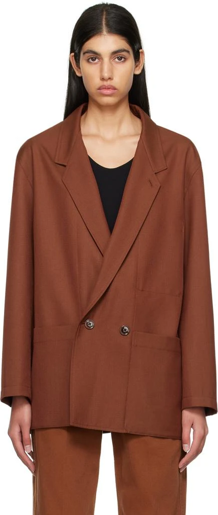 商品Lemaire|Brown Workwear Blazer,价格¥4798,第1张图片