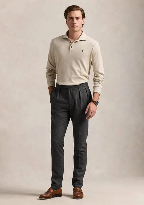 商品Ralph Lauren|拉夫劳伦男士长袖Polo衫,价格¥463,第4张图片详细描述
