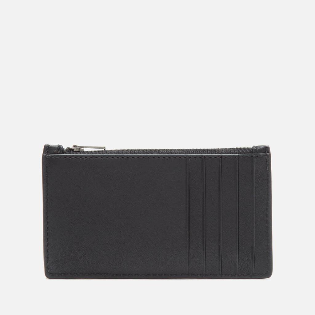 Coach Men's Leather Zip Card Case - Black商品第2张图片规格展示