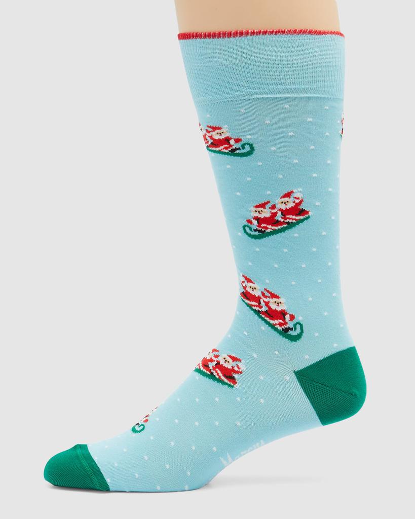 Men's 6-Pack Christmas Crew Socks Set商品第2张图片规格展示