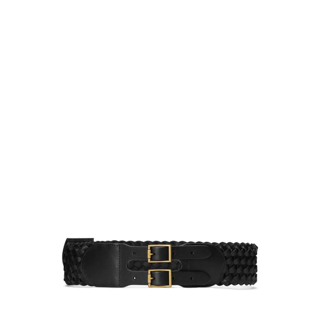 商品Ralph Lauren|Wide Woven Leather Belt,价格¥710,第1张图片