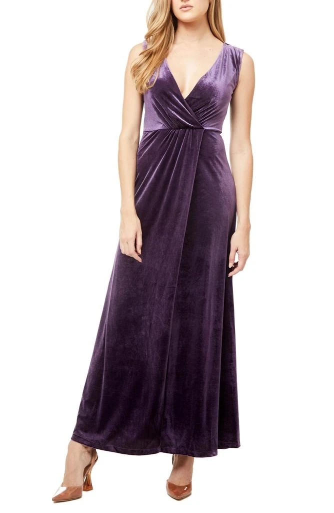 商品Love by Design|Munich Velvet Twist Front Sleeveless Maxi Dress,价格¥207,第1张图片