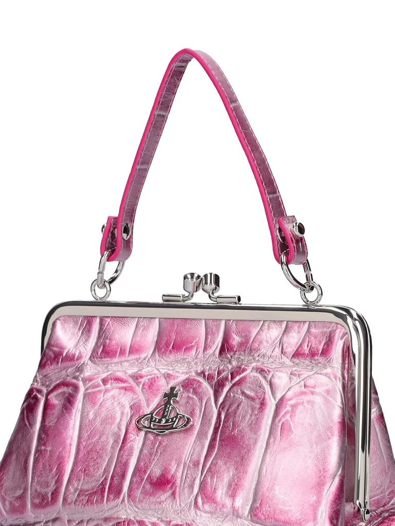 商品Vivienne Westwood|Granny Frame Leather Top Handle Bag,价格¥3179,第4张图片详细描述