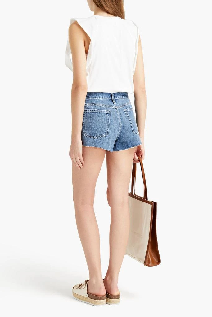 商品FRAME|Distressed denim shorts,价格¥750,第1张图片