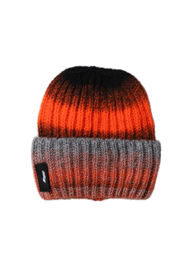 MSGM Color-Block Knitted Beanie商品第1张图片规格展示