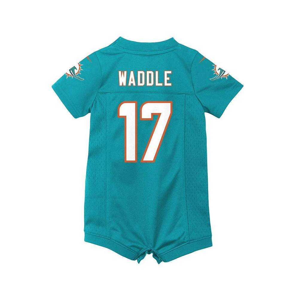 商品NIKE|Newborn and Infant Boys and Girls Jaylen Waddle Aqua Miami Dolphins Game Romper Jersey,价格¥382,第2张图片详细描述