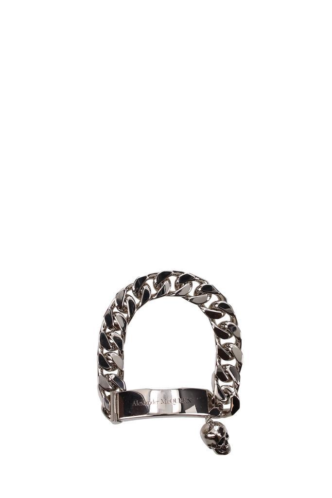 商品Alexander McQueen|Bracelets Brass Silver,价格¥3210,第1张图片