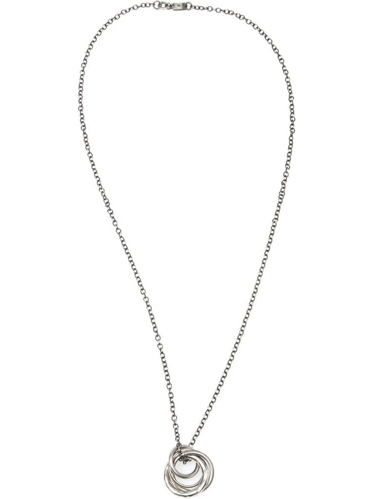 商品WERKSTATT MUNCHEN|WERKSTATT MUNCHEN NECKLACE FOUR RINGS M3731,价格¥3578,第1张图片