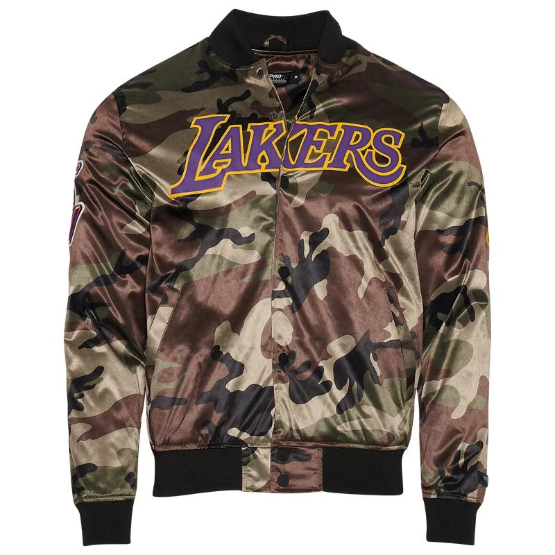 商品Pro Standard|Pro Standard Lakers NBA AOP Satin Jacket - Men's,价格¥707,第1张图片