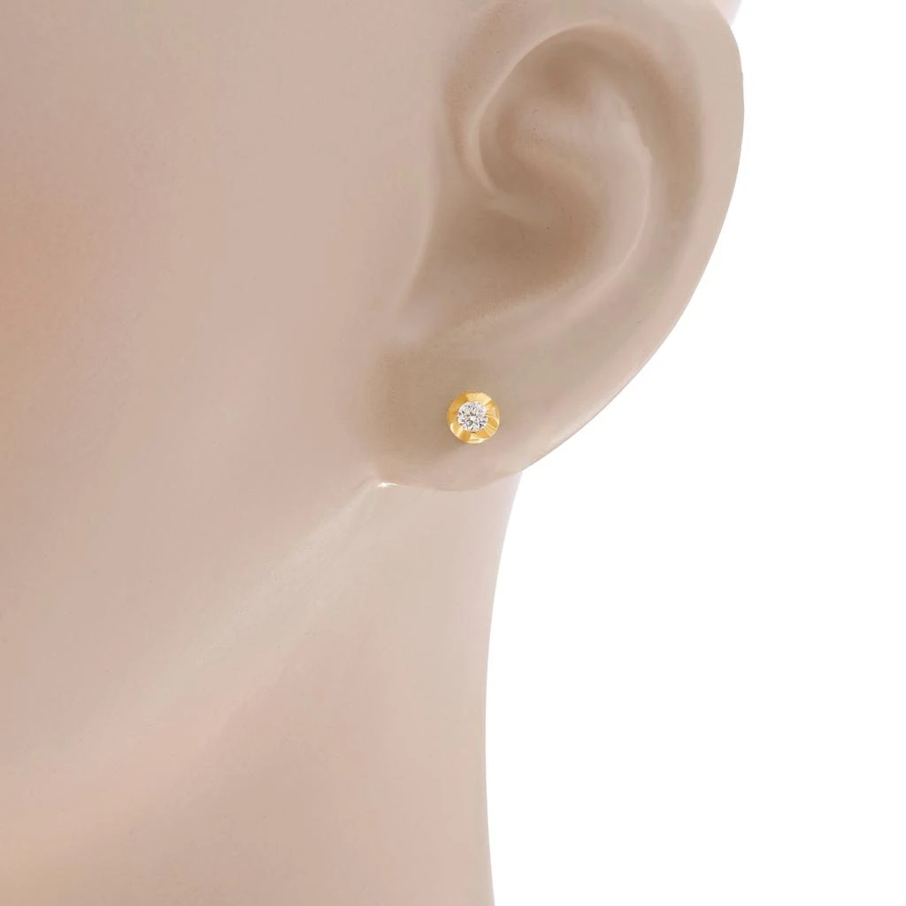 商品AME|Âme Q 18K Yellow Gold, Lab-Grown Diamond Stud Earrings,价格¥5928,第2张图片详细描述
