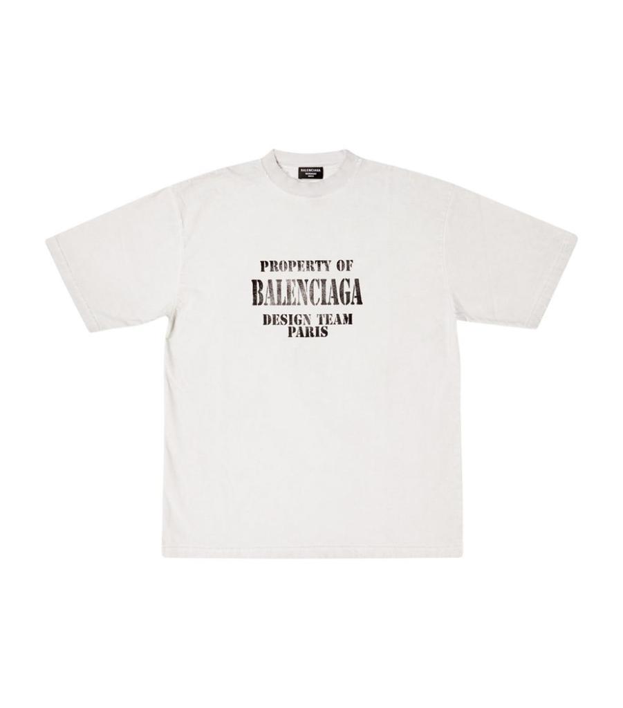 商品Balenciaga|Cotton Slogan T-Shirt,价格¥4830,第1张图片