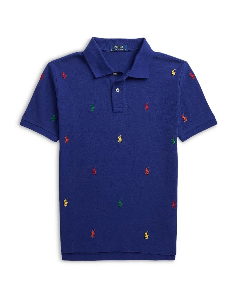 商品Ralph Lauren|Boys' Polo Pony Cotton Mesh Polo Shirt - Little Kid, Big Kid,价格¥446,第1张图片详细描述