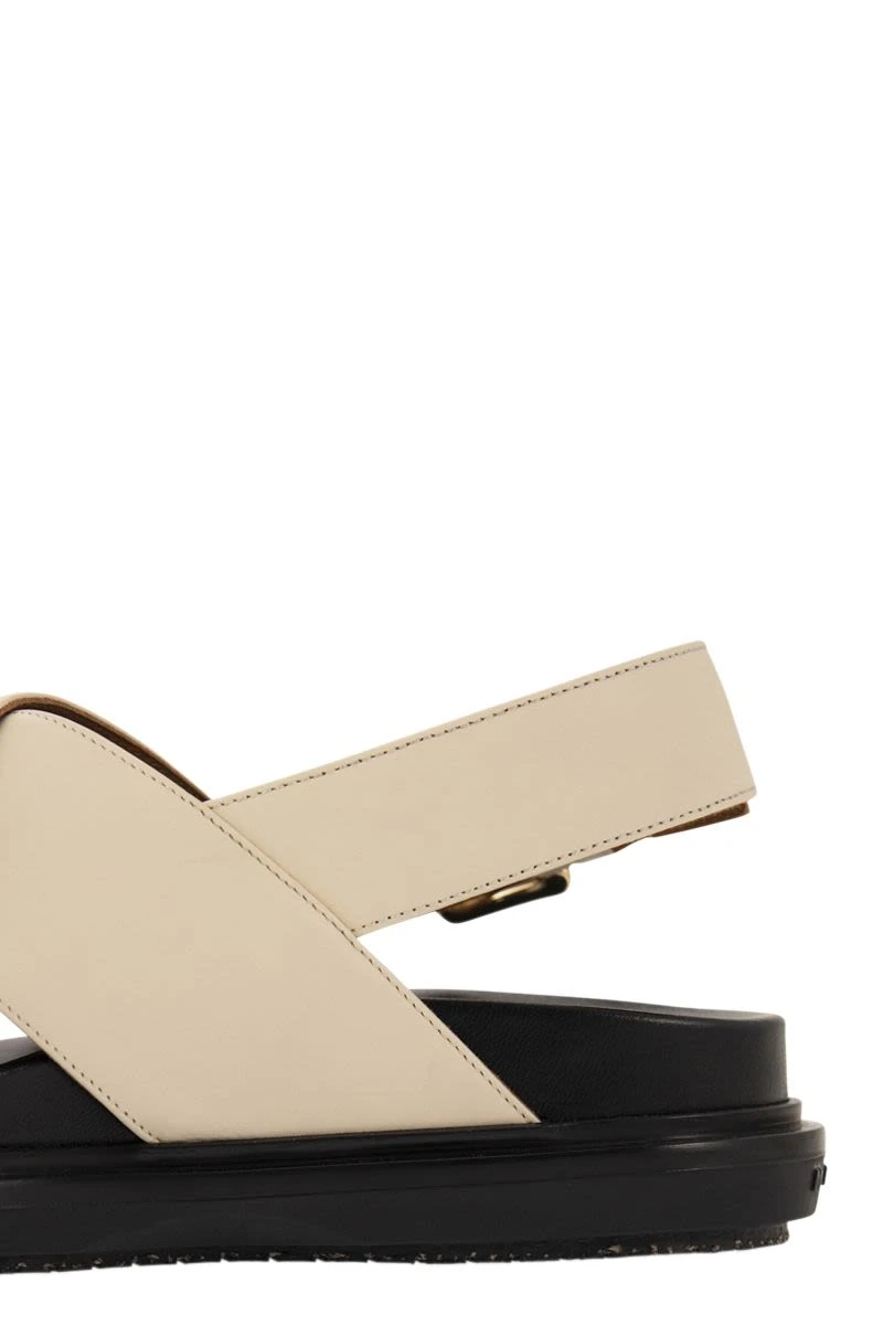 商品Marni|Fussbett leather sandal CZ002201 00W11,价格¥2737,第9张图片详细描述