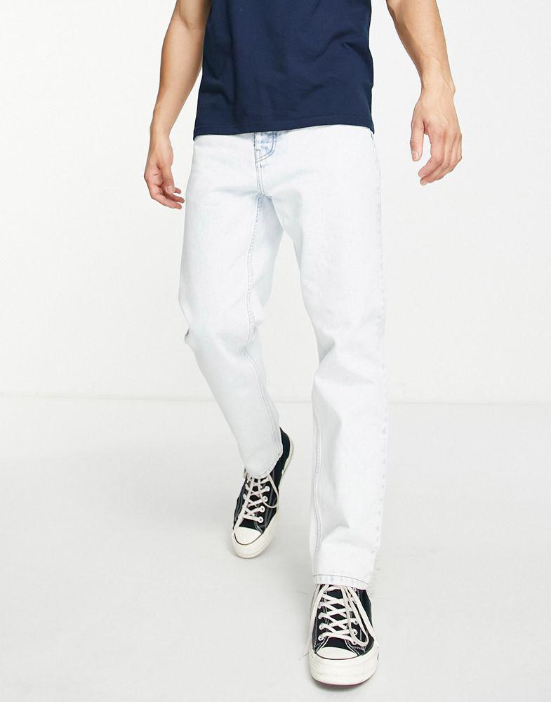 Carhartt WIP newel relaxed tapered jeans in blue sun wash商品第1张图片规格展示
