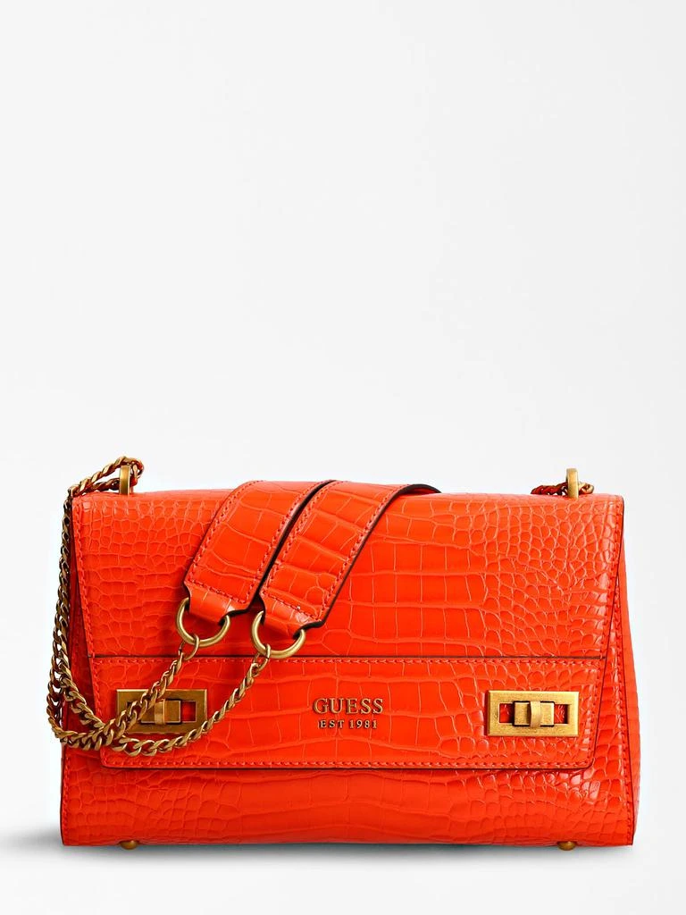 商品GUESS|Katey Croc Guess Bag,价格¥879,第1张图片