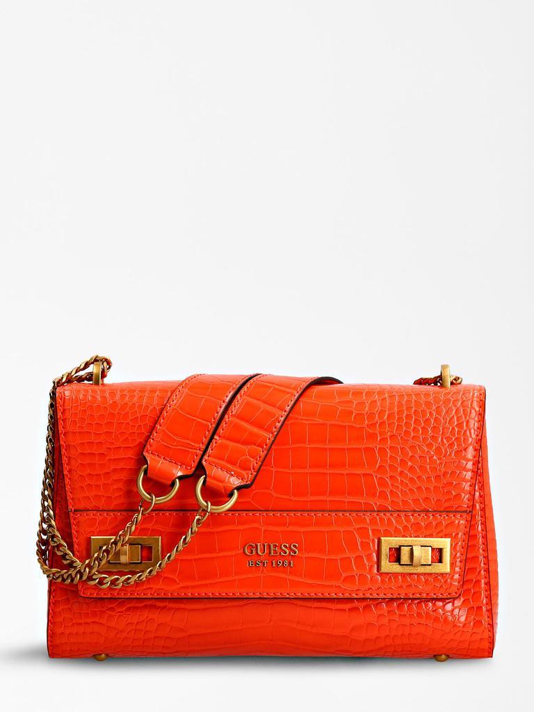 商品GUESS|Katey Croc Guess Bag,价格¥830,第1张图片